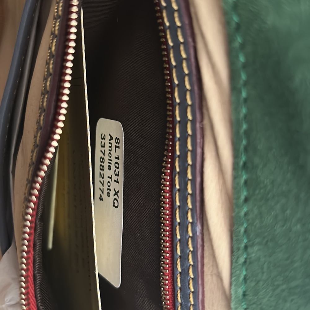 Dooney and Bourke Amelie tote in Steel Blue Florentine leather - Picture 6 of 7